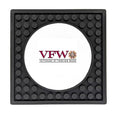 Custom Rubber Coaster Mat with Circle Imprint Area - 3.9″ x 3.9″