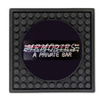Custom Rubber Coaster Mat with Circle Imprint Area - 3.9″ x 3.9″