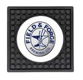 Custom Rubber Coaster Mat with Circle Imprint Area - 3.9″ x 3.9″
