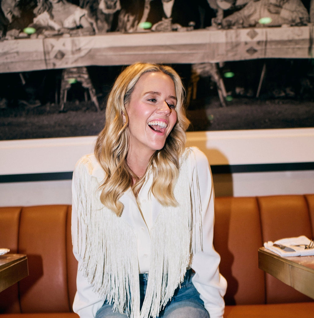 MASON'S DAUGHTER | Loretta Western Fringe Top, Ivory