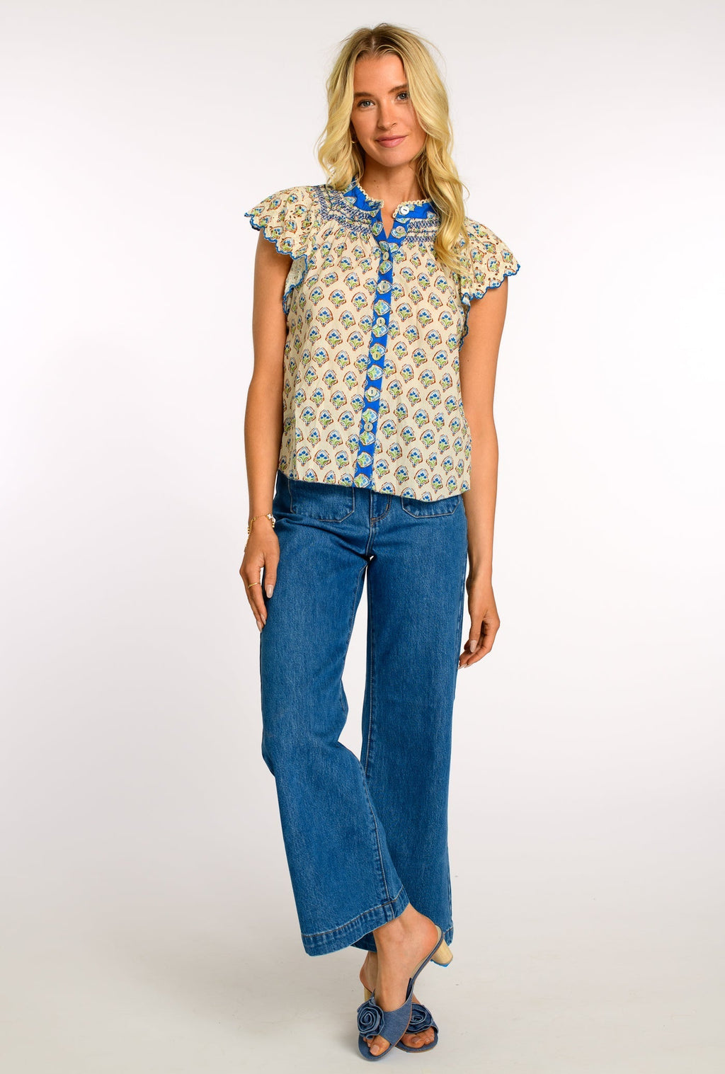 ELIZABETH JAMES THE LABEL | Kate Top in Tulip Ivory