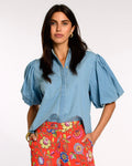 ELIZABETH JAMES THE LABEL | Edie Top in Chambray