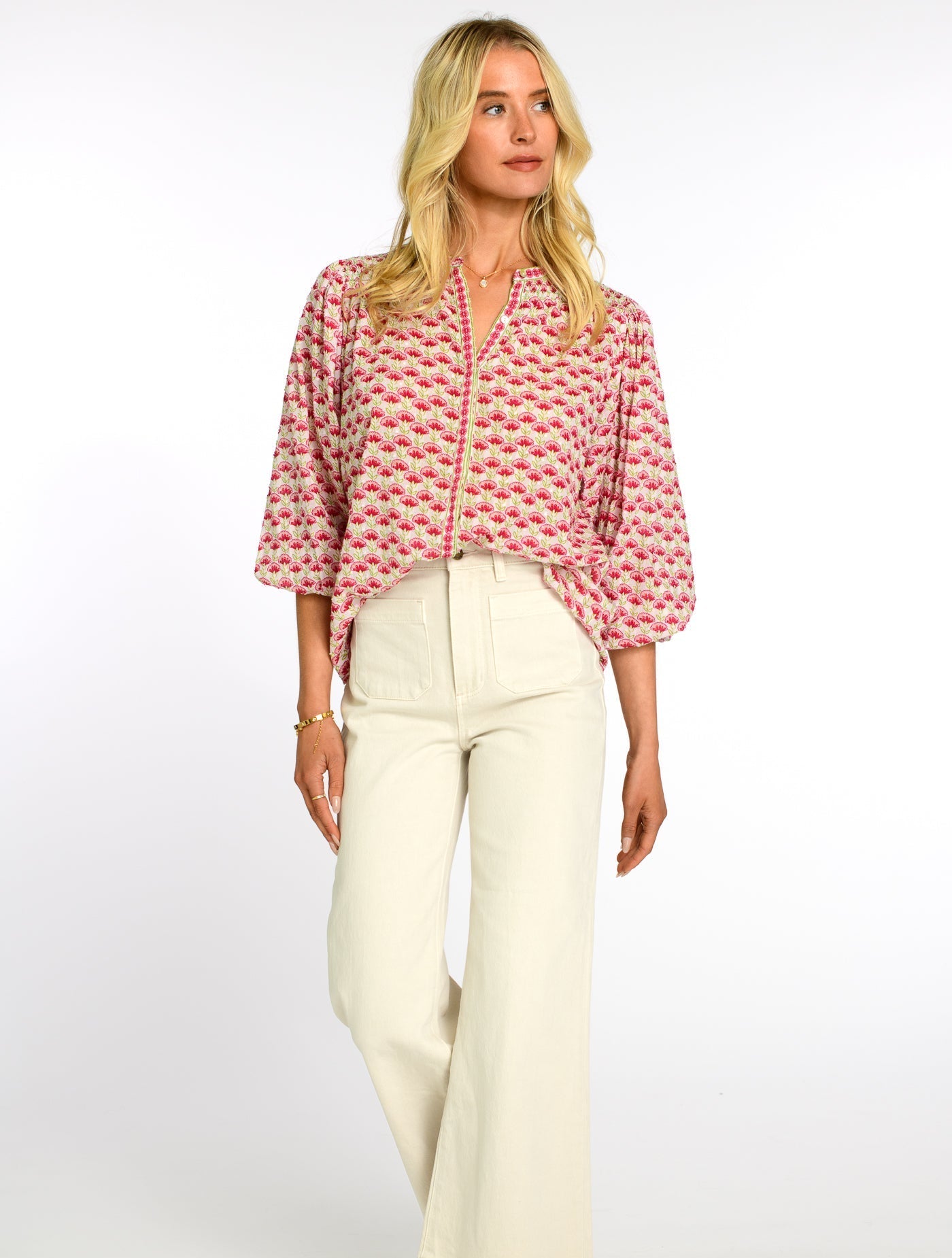 ELIZABETH JAMES THE LABEL | Emily Top in Fan Flower