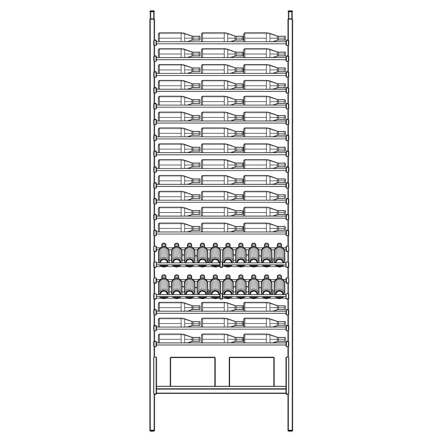 Premier Cru Modern - Ensemble - Triple Wide (41 1/2 Wide) - 2 Bottles Deep