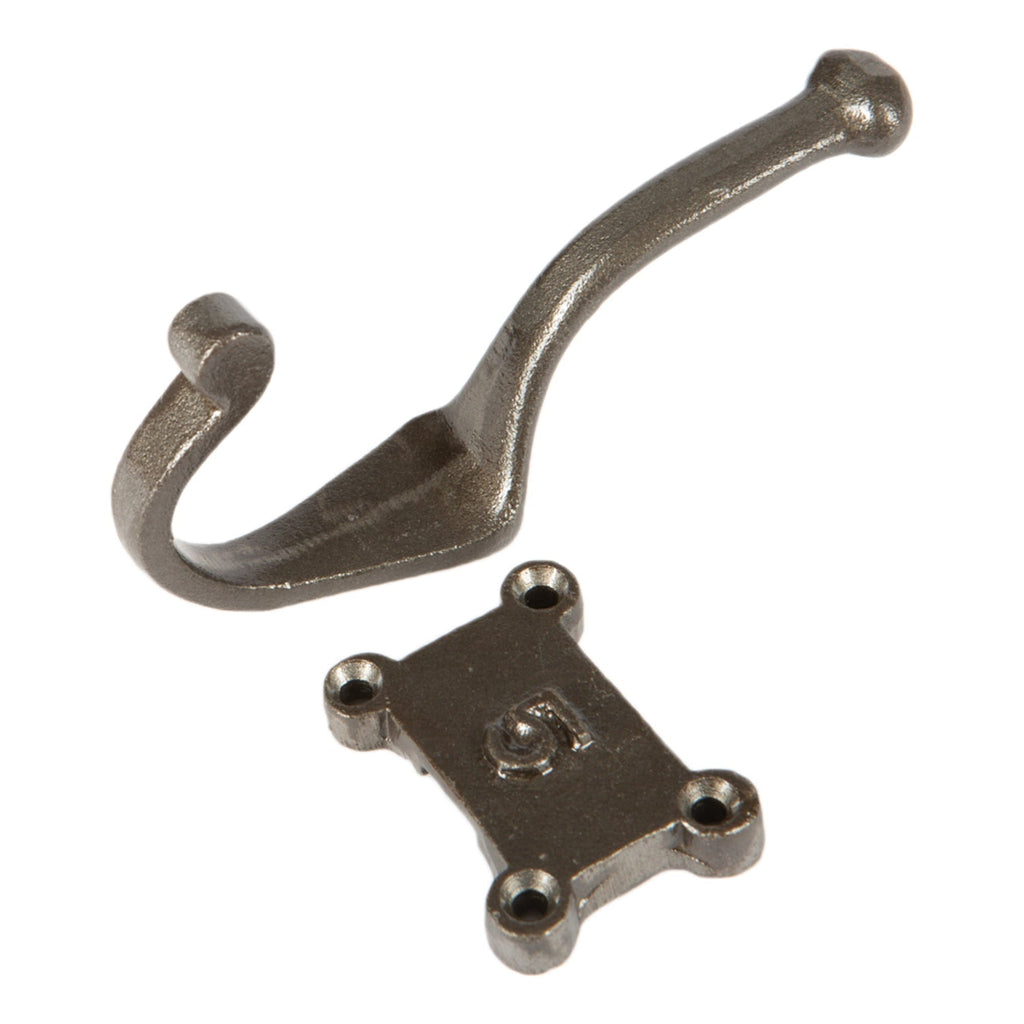 50mm x 115mm Grey Number 5 Hat & Coat Hook