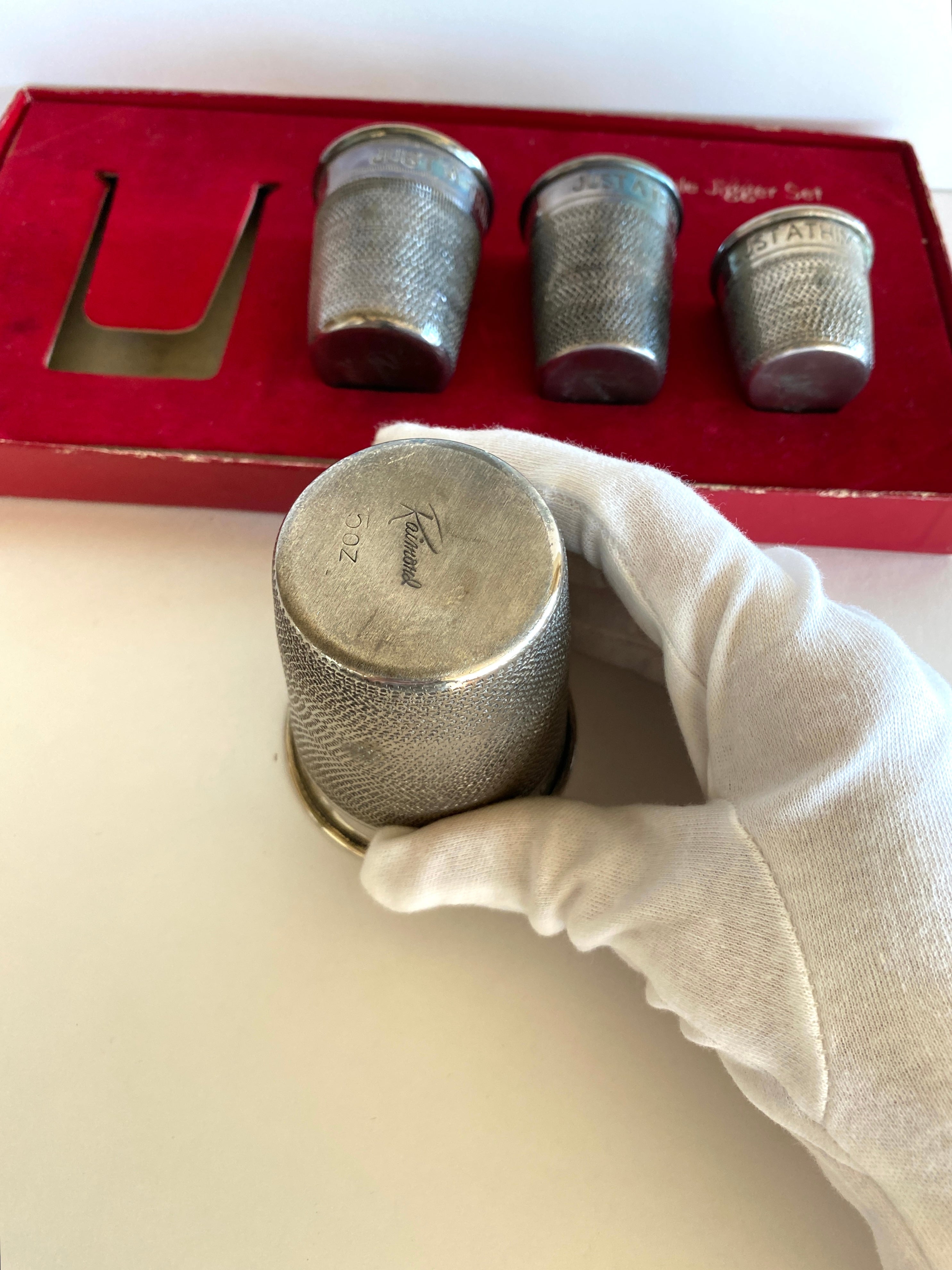 Vintage Thimble Cocktail Jigger Set