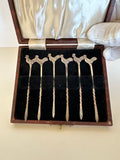 Sterling Silver Rooster Cocktail Picks Vintage