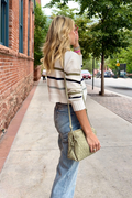 MASON'S DAUGHTER | Danielle Sweater, Cream Multi Striped Knit