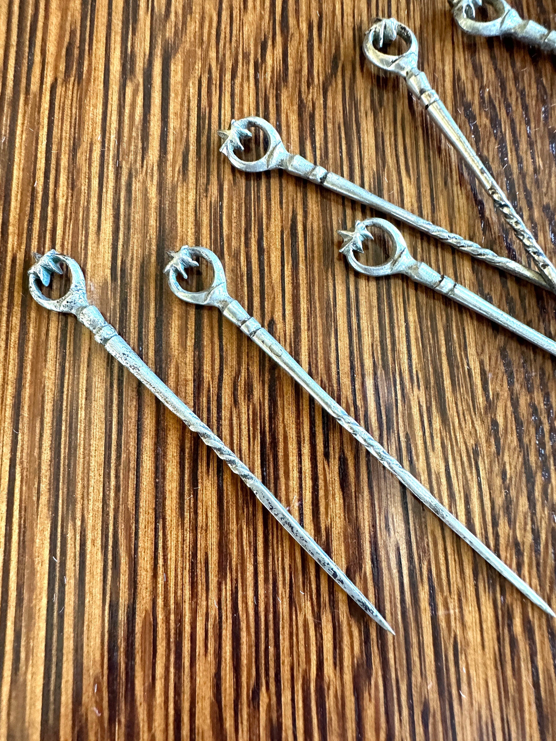 Silver Cocktail Picks (8 Picks) 800 Silver