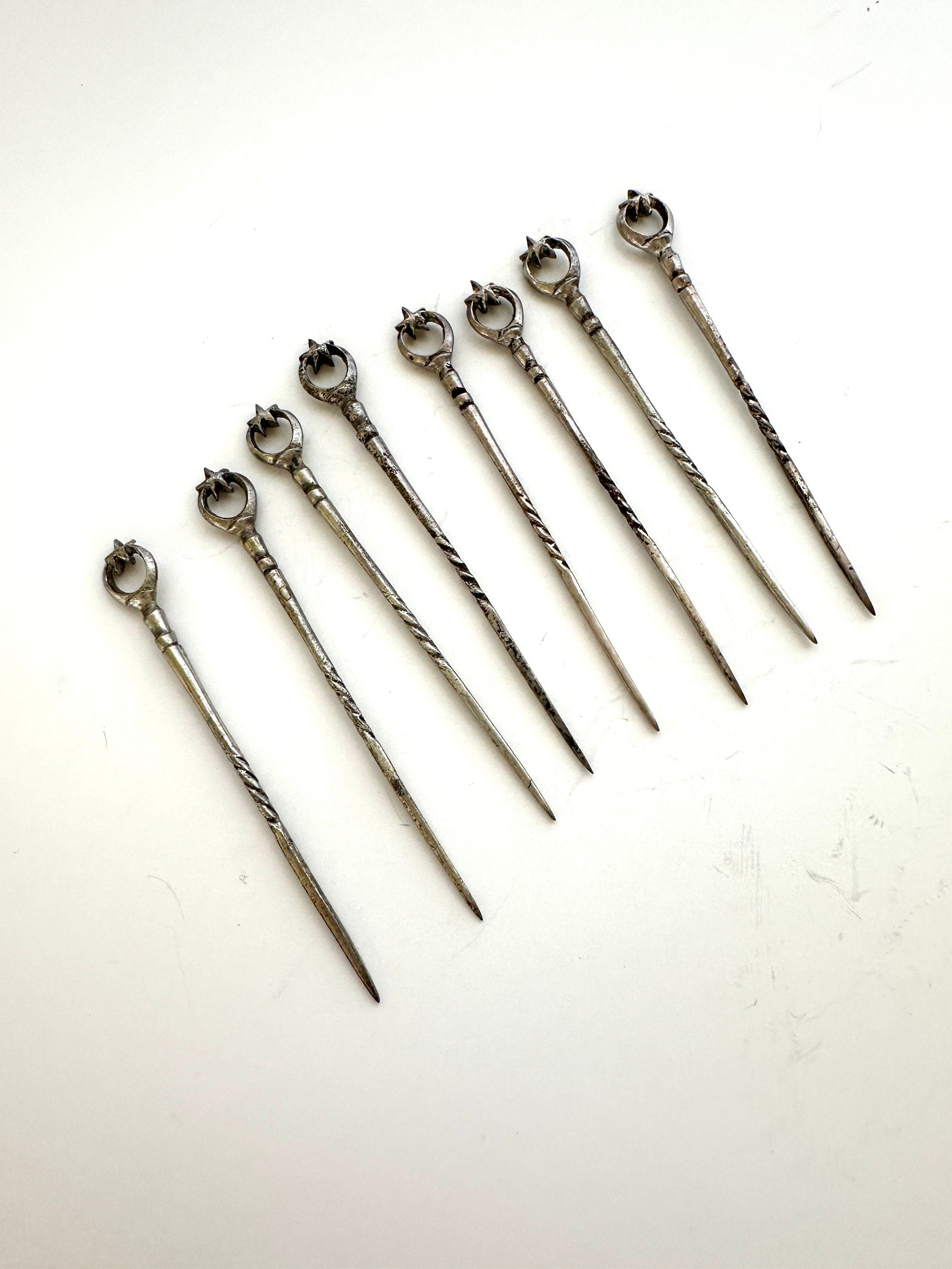 Silver Cocktail Picks (8 Picks) 800 Silver