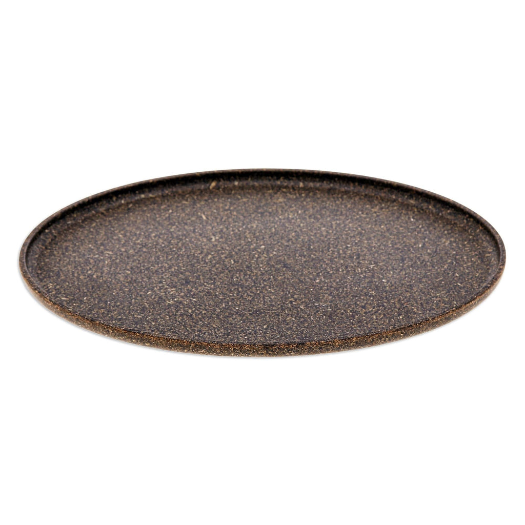 Oval Olive Bio-Composite Tray Made from Rice Husks - Refined Olive