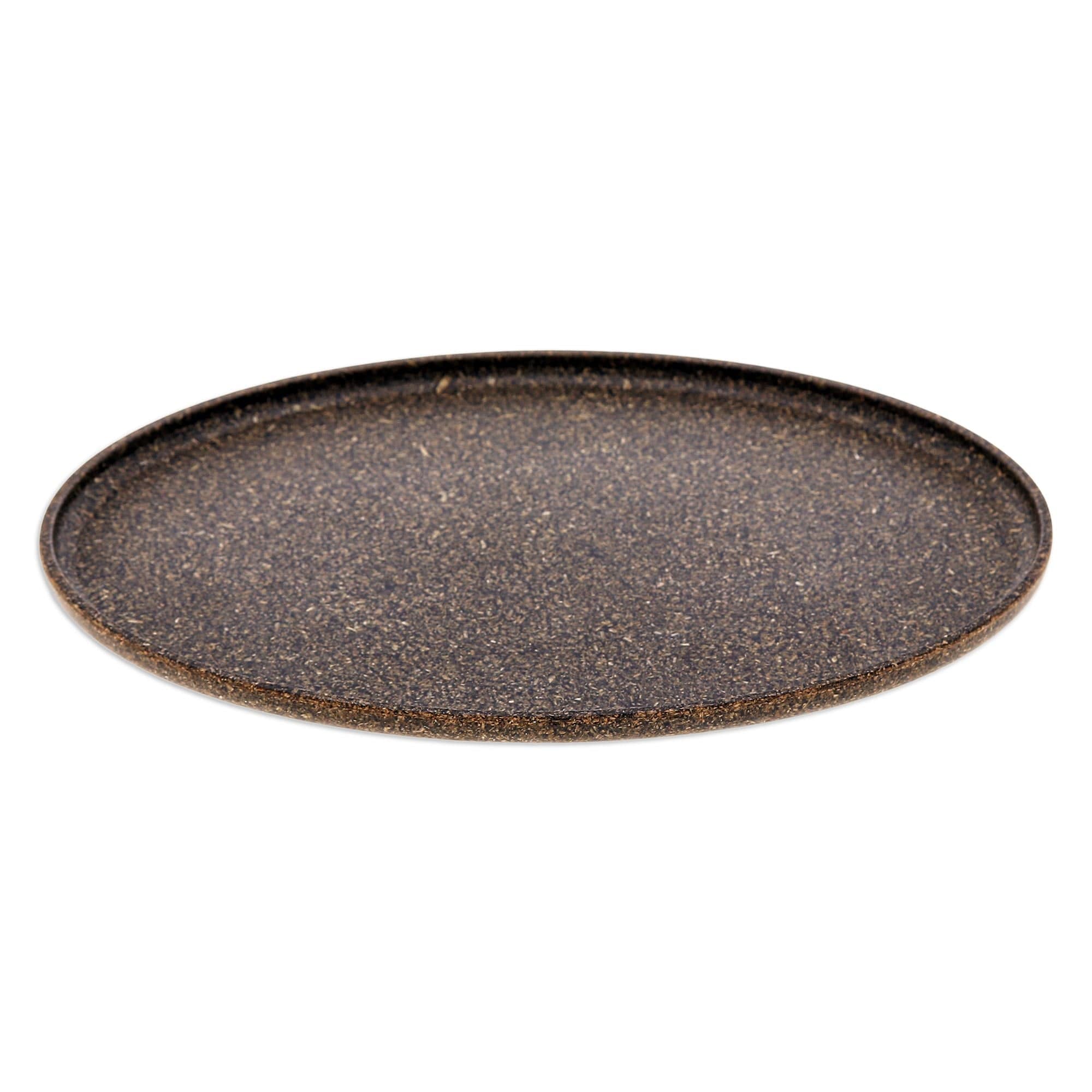 Oval Olive Bio-Composite Tray Made from Rice Husks - Refined Olive