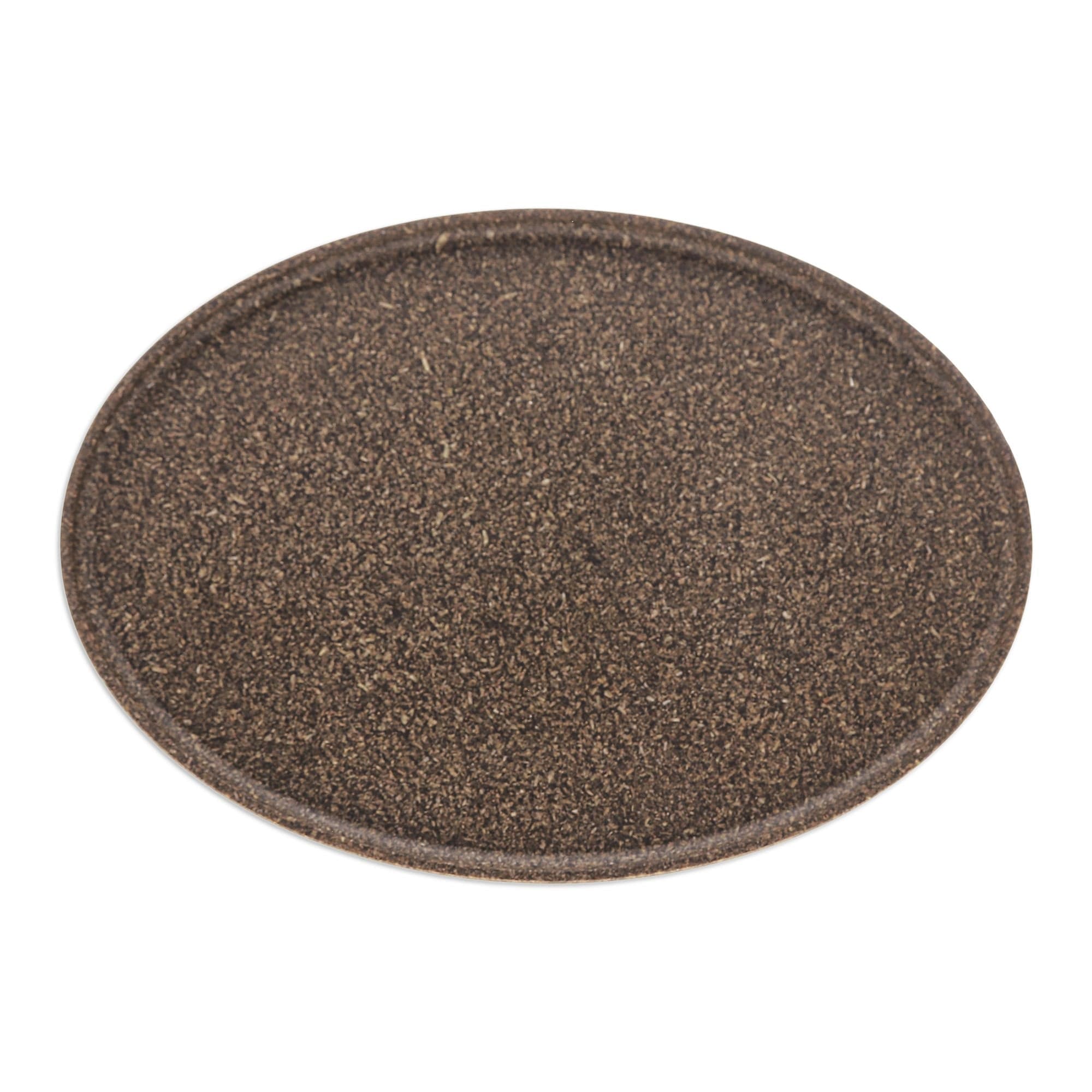 Oval Olive Bio-Composite Tray Made from Rice Husks - Refined Olive