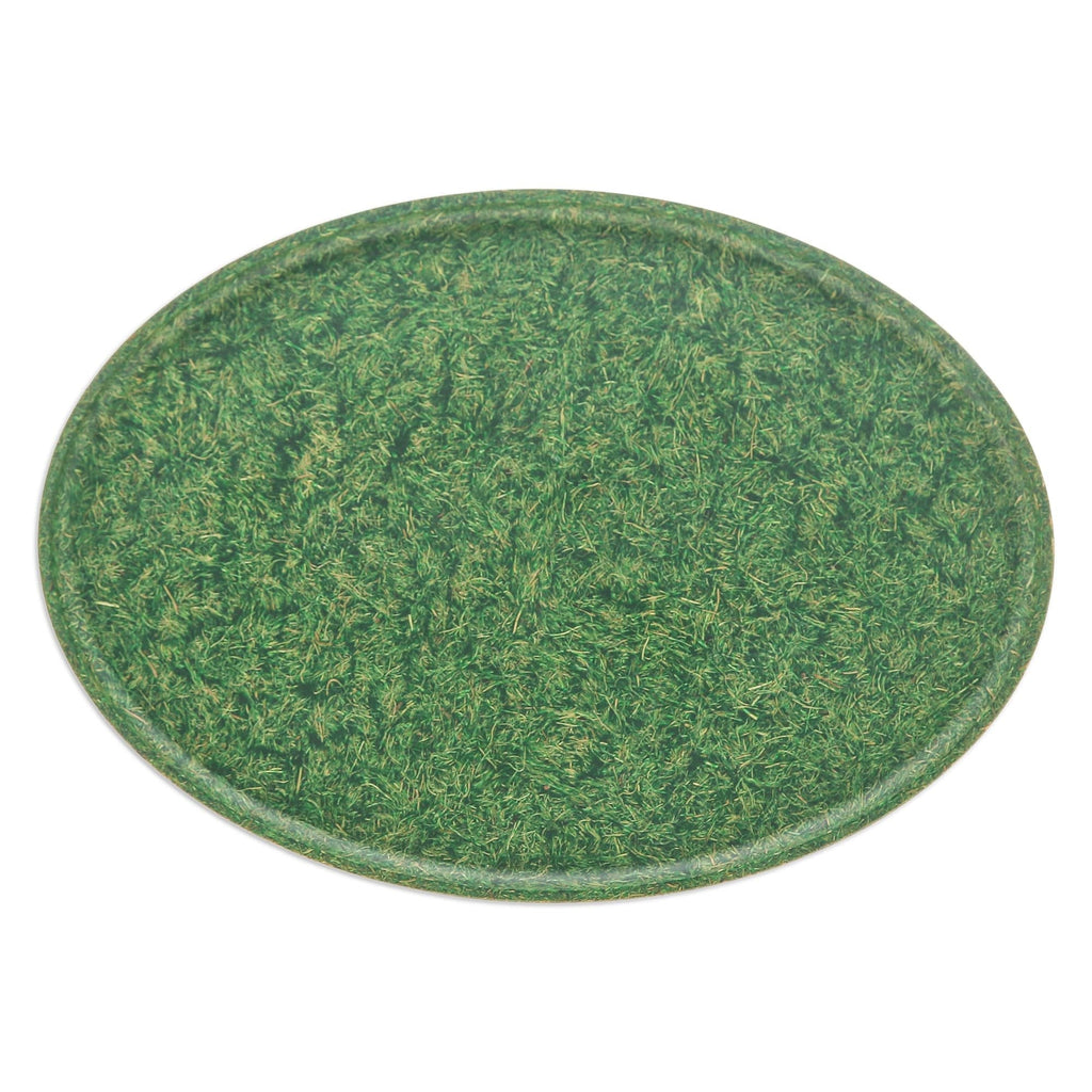 Oval Green Bio-Composite Tray Made from Rice Husks - Refined Green