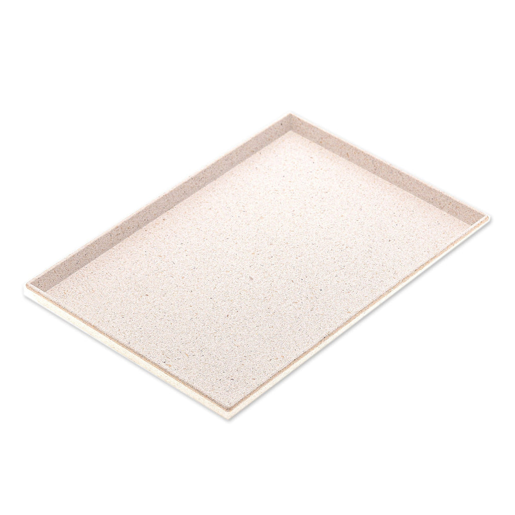 Ivory Recycled Rice Husk Bio-Composite Tray from Thailand - Ivory Environment