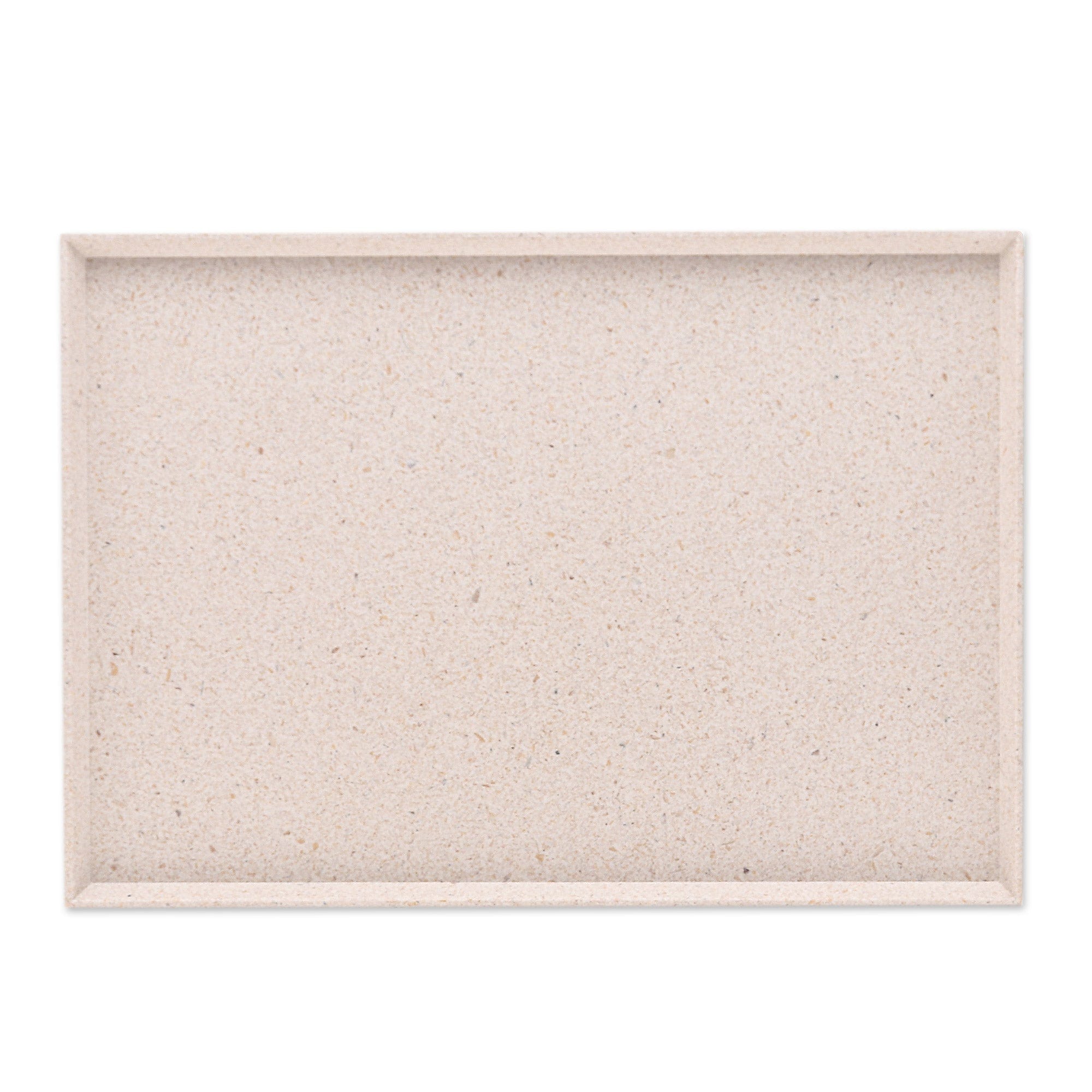 Ivory Recycled Rice Husk Bio-Composite Tray from Thailand - Ivory Environment