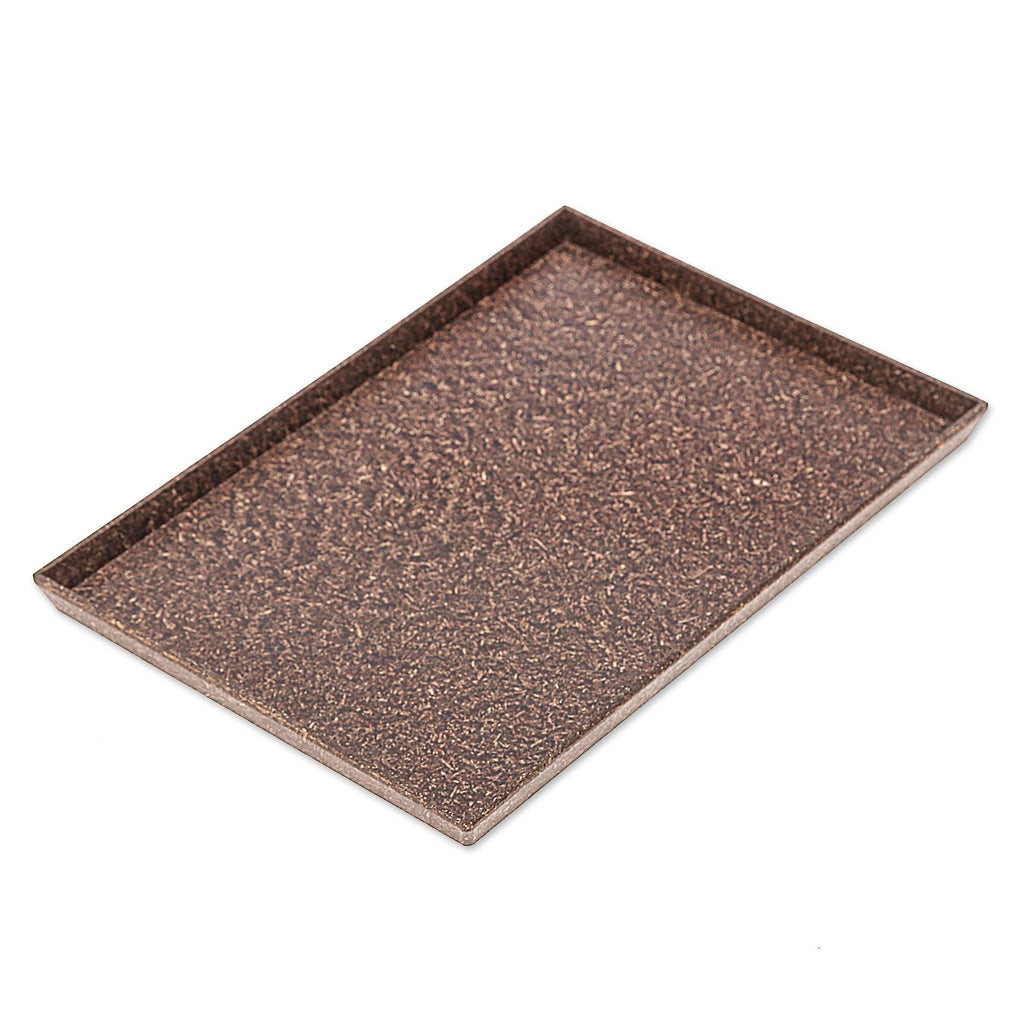 Brown Recycled Rice Husk Bio-Composite Tray from Thailand - Brown Environment