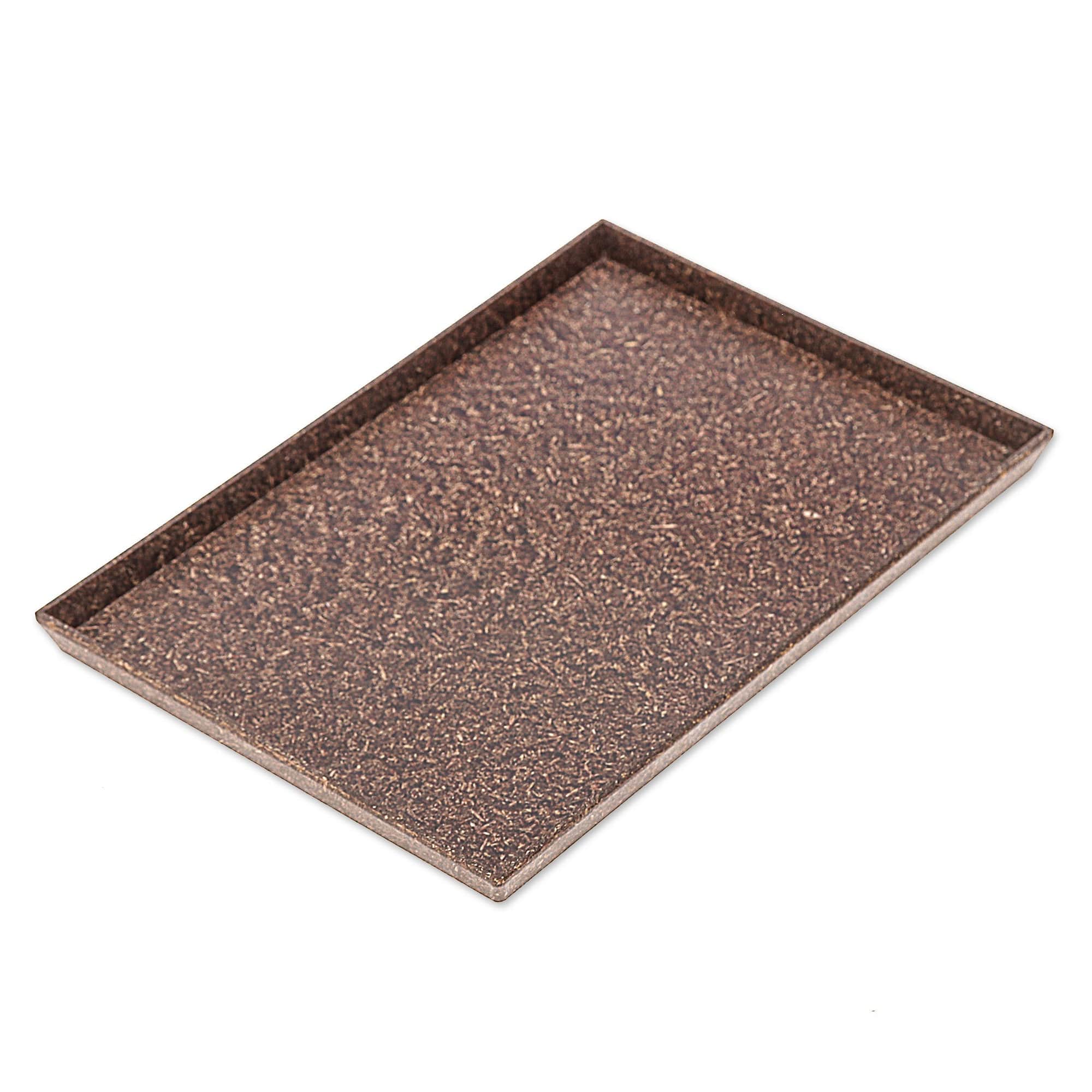 Brown Recycled Rice Husk Bio-Composite Tray from Thailand - Brown Environment