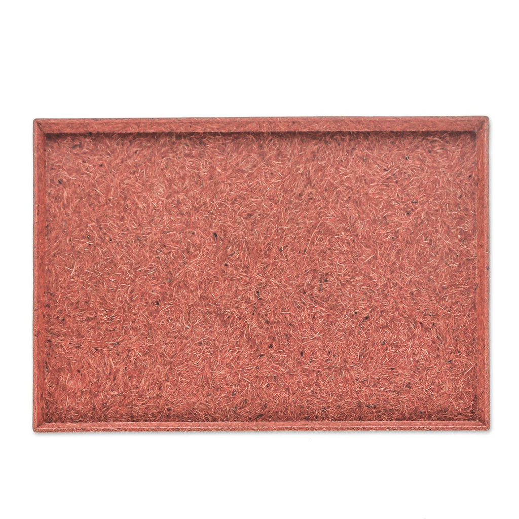 Orange Recycled Coconut Fiber Bio-Composite Tray - Orange Ambience