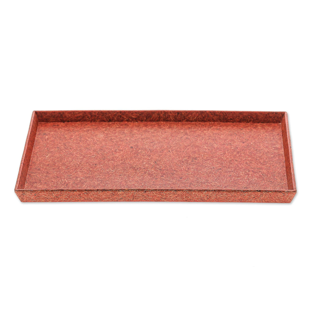 Orange Recycled Coconut Fiber Bio-Composite Tray - Orange Ambience