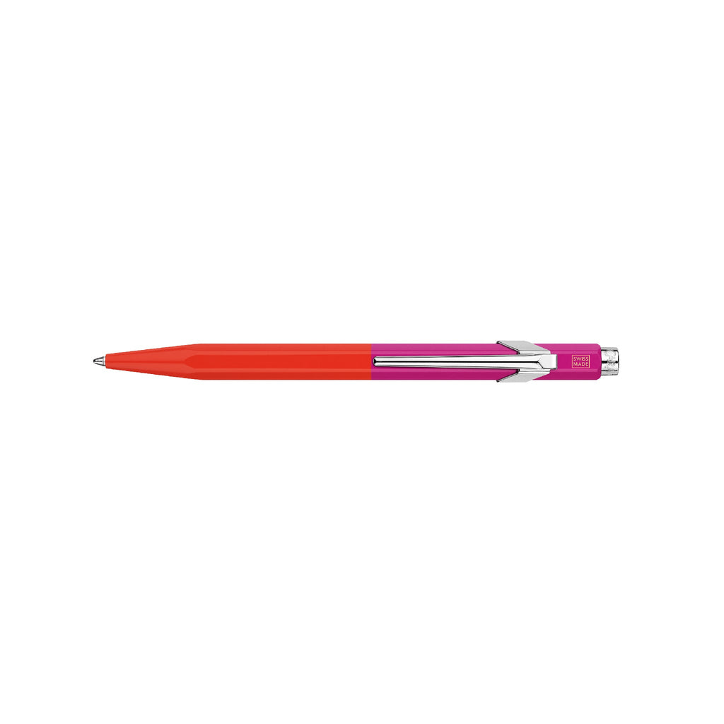 Caran d'Ache 849 Ballpoint Pen | Warm Red & Rose Pink