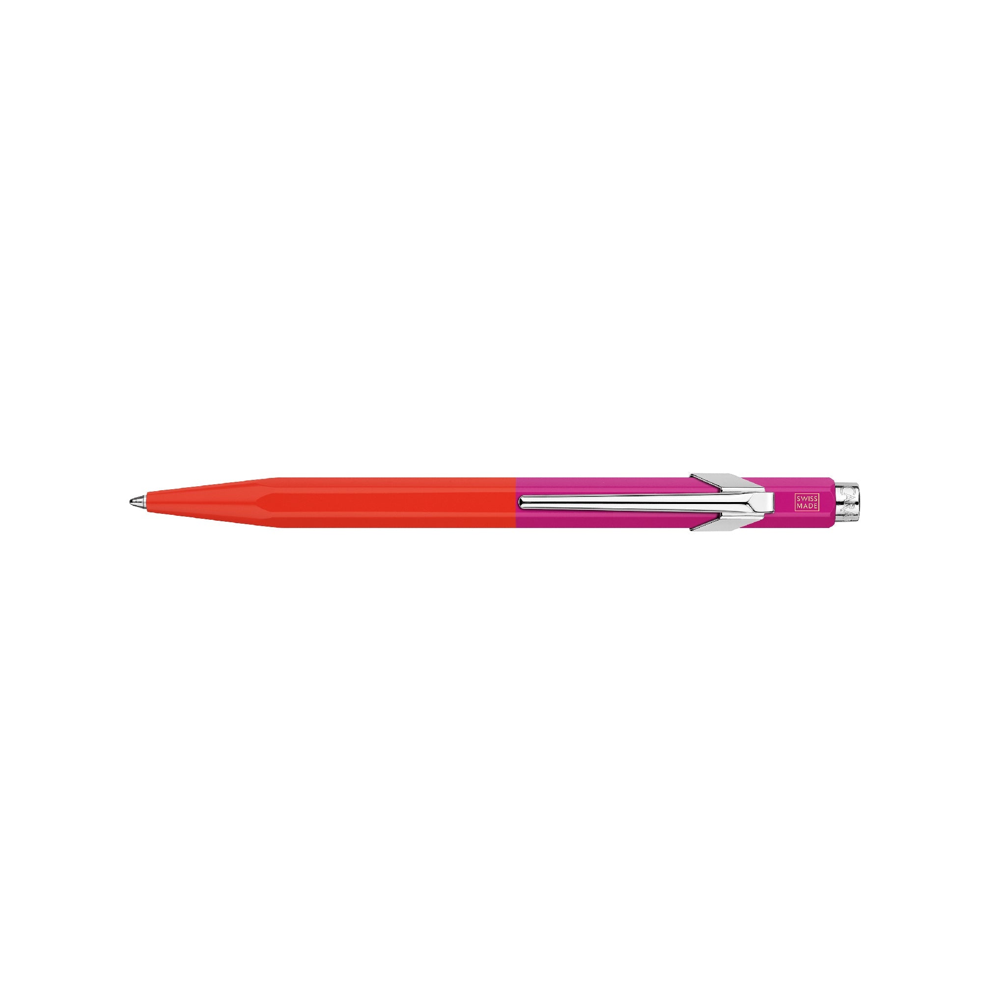 Caran d'Ache 849 Ballpoint Pen | Warm Red & Rose Pink
