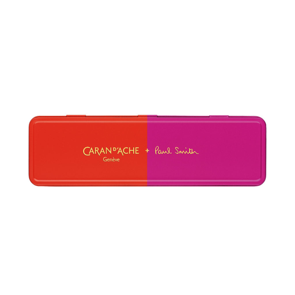 Caran d'Ache 849 Ballpoint Pen | Warm Red & Rose Pink
